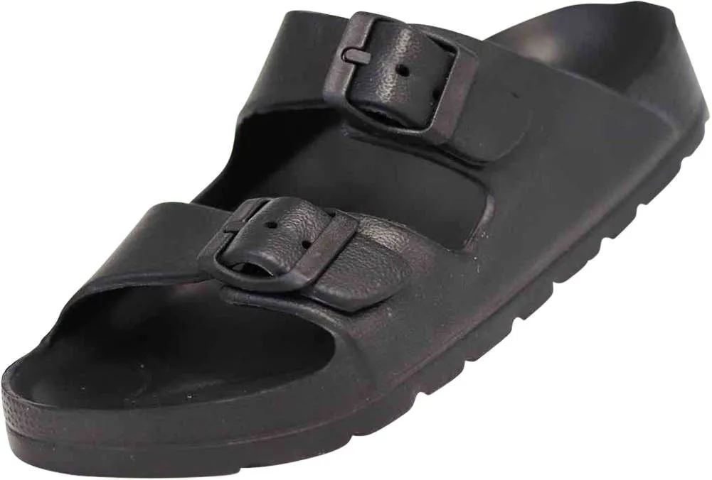 Norty BOY SIZES 12-4 BUCKLE CLOG BLACK
