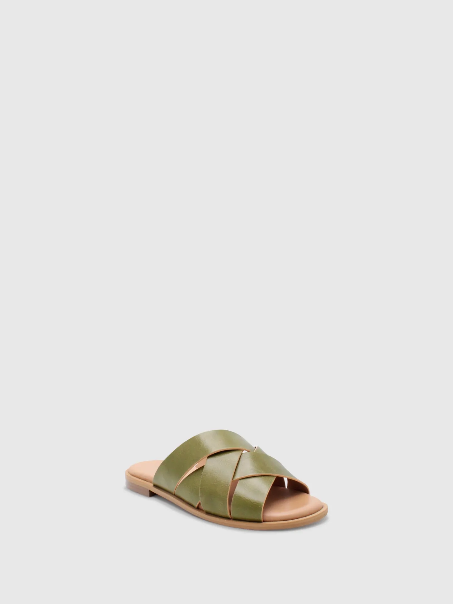 Open Slippers Evergrren Green