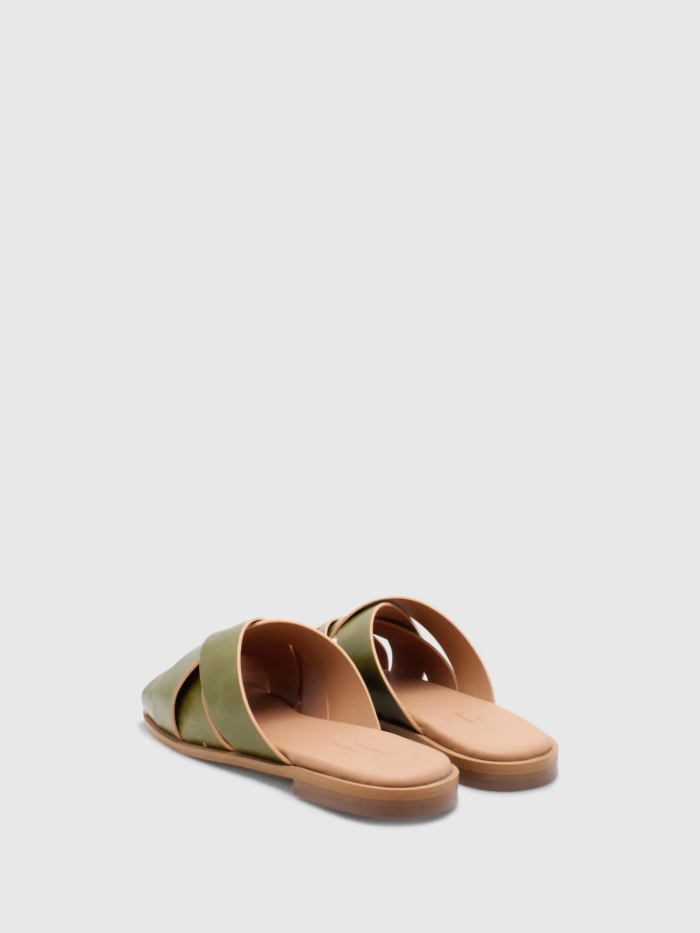 Open Slippers Evergrren Green