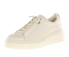 Paul Green ivory leather sneakers