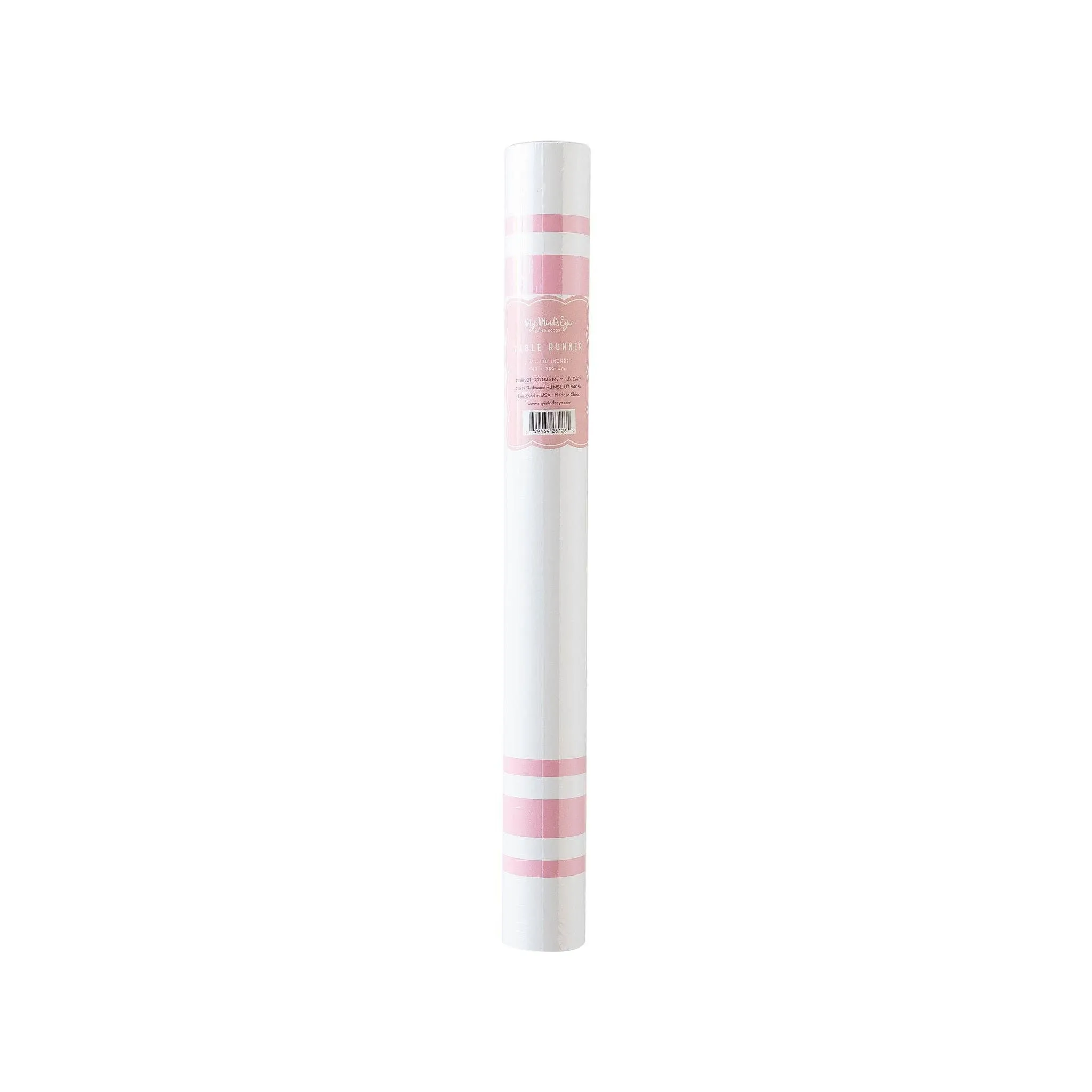 Pink Striped Table Paper Runner S1040