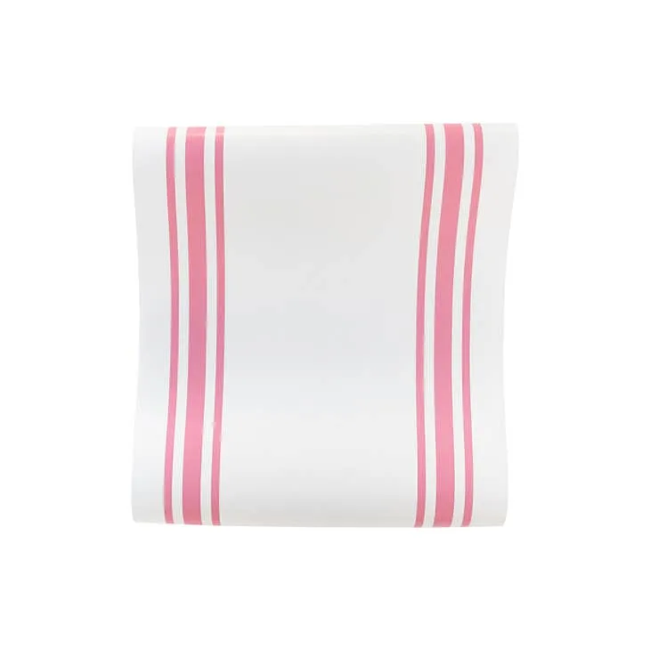 Pink Striped Table Paper Runner S1040