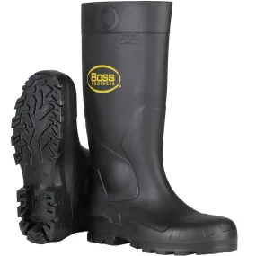 PIP-Black PVC Steel Toe Boot