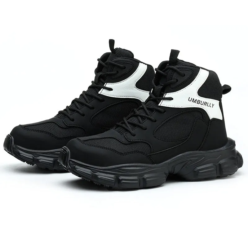 Purple Lightweight Steel Toe Winter Work Boots for Women Safety Shoes
