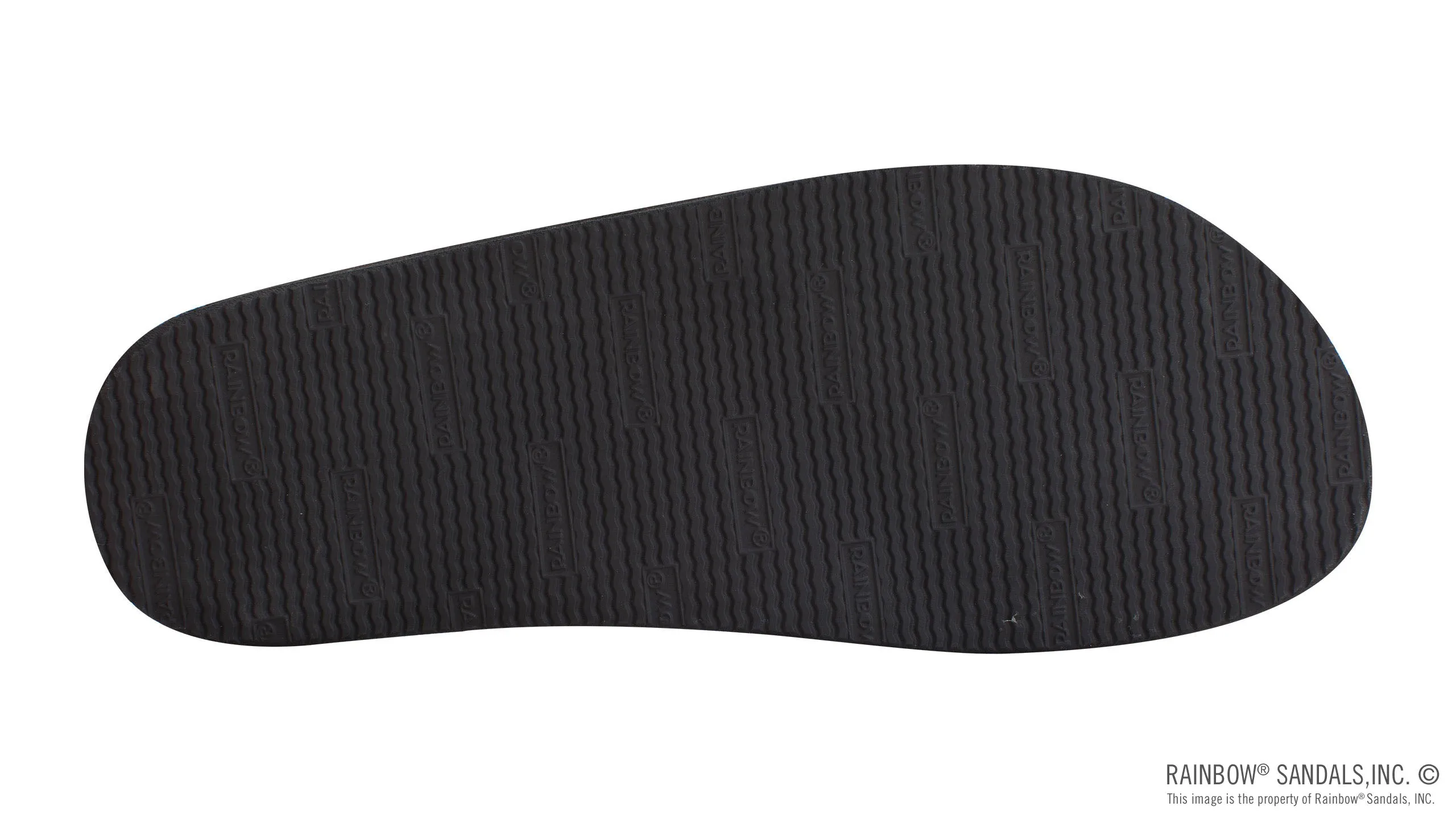 Rainbow Sandals Men's Single Layer Hemp - 1" Strap - Black