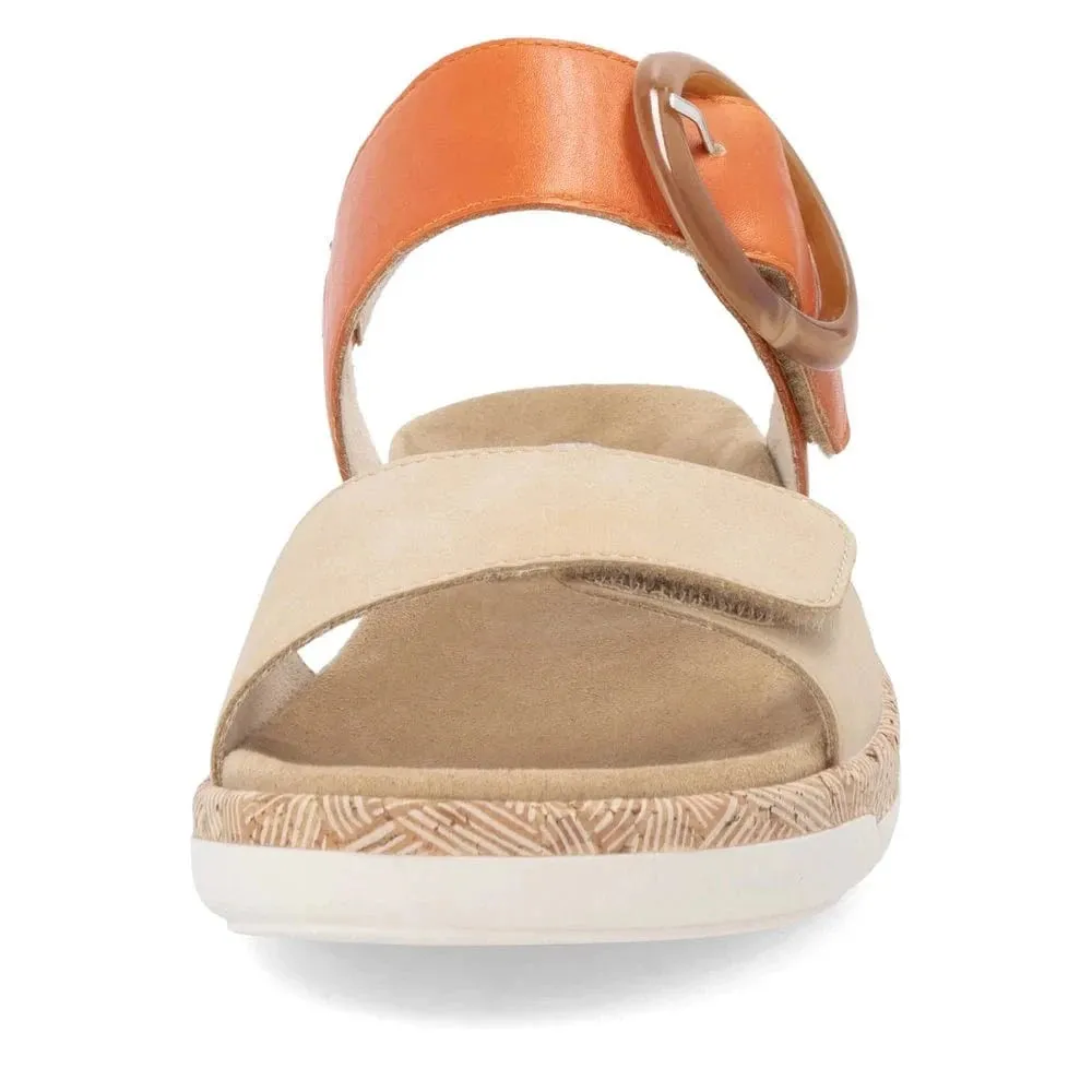 Remonte Women's Adjustable Sandals- Orange