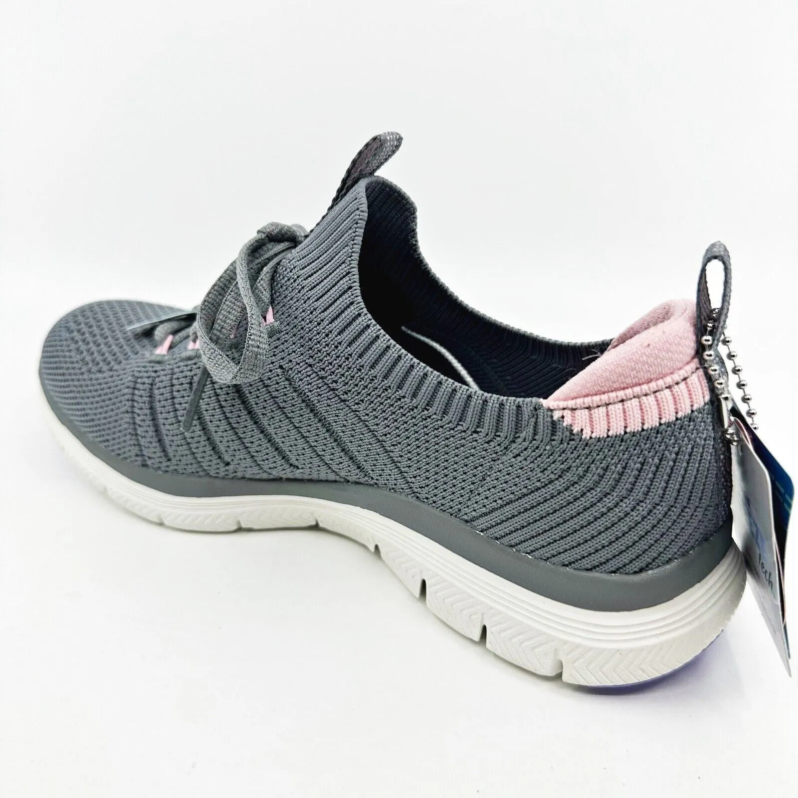 Skechers Flex Appeal 4.0 Victory Lap Charcoal Pink Womens Size 5 Sneakers