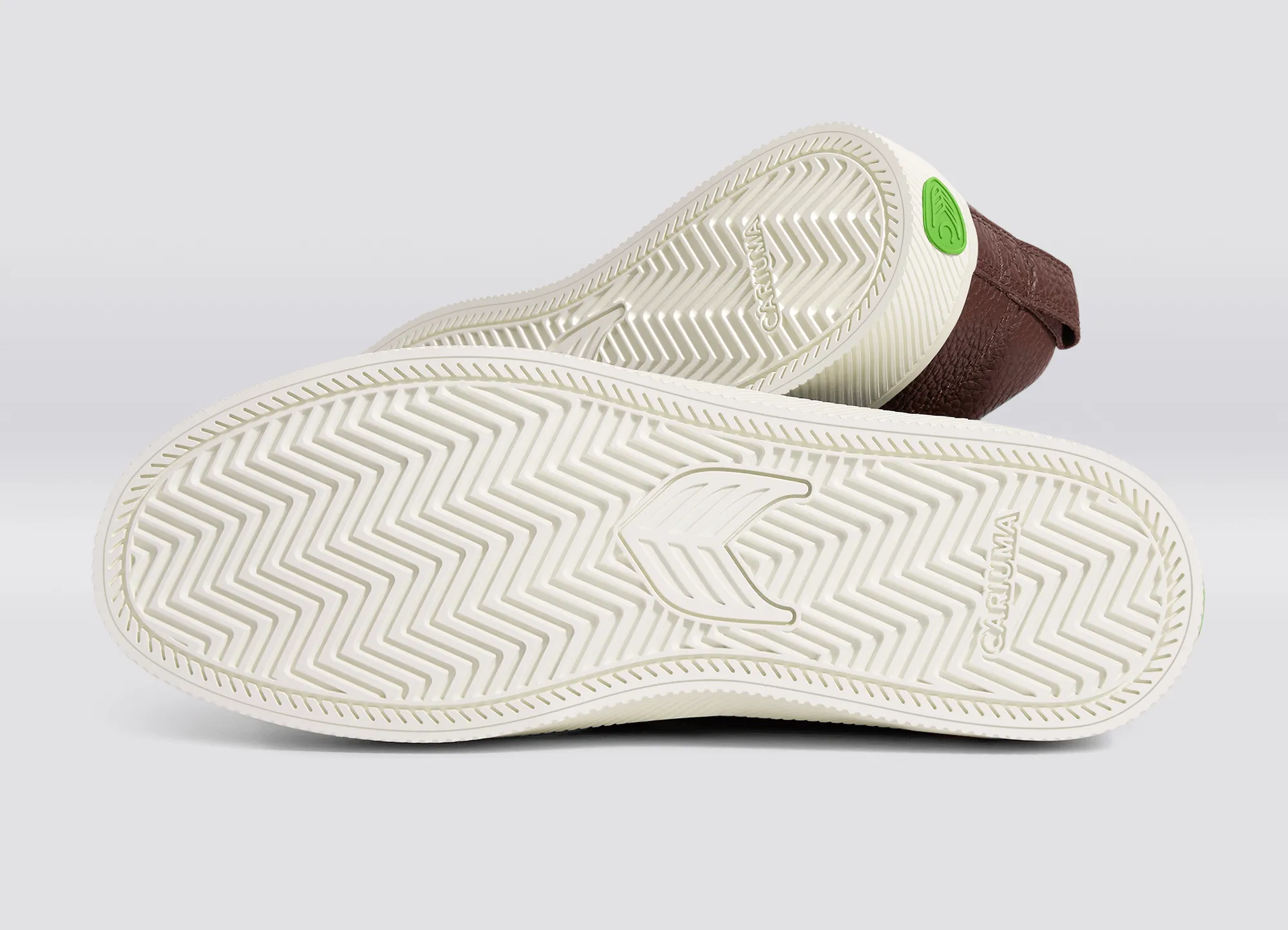 SLIP-ON ブラウン プレミアムレザー スニーカー ウィメンズ