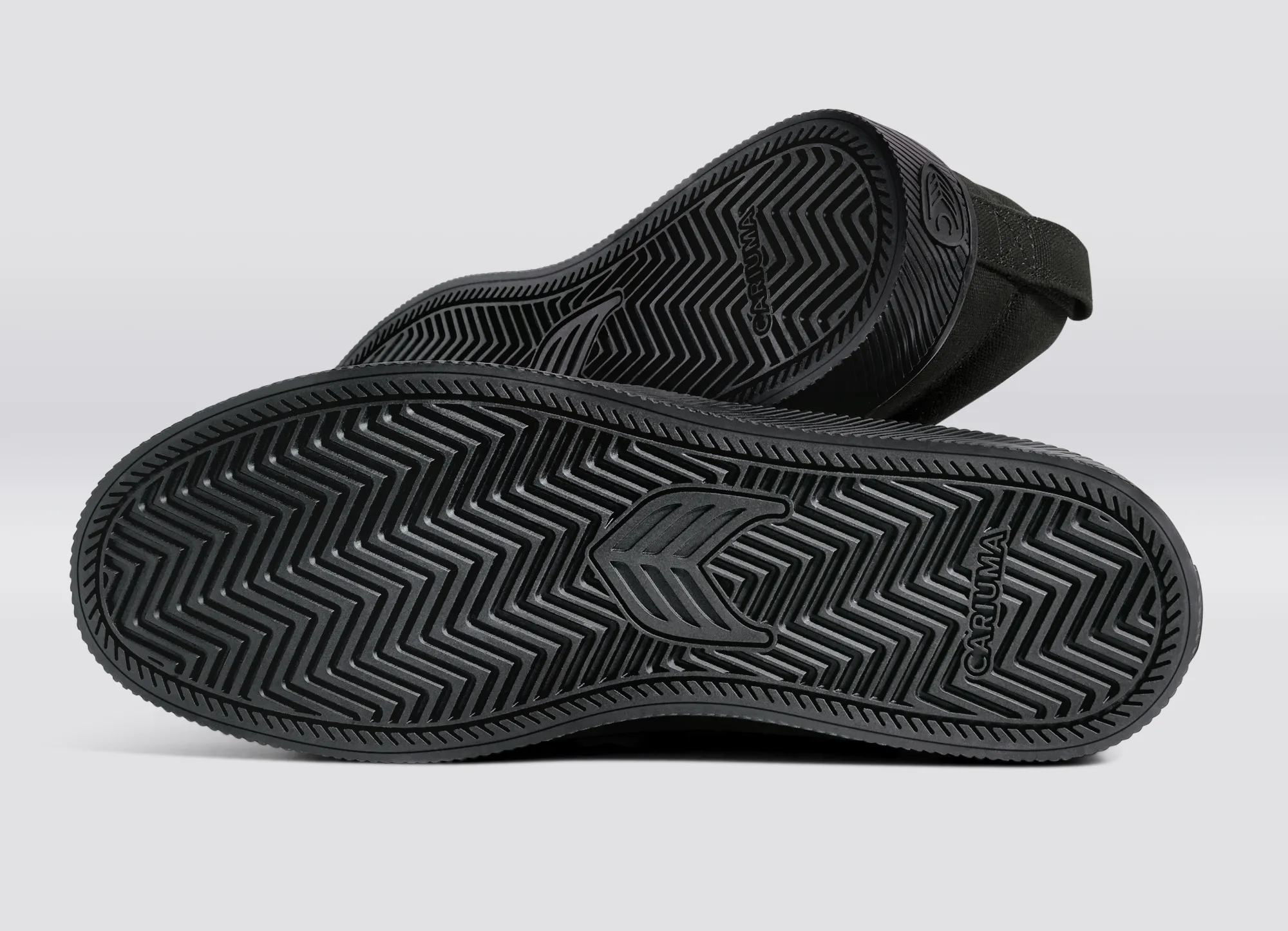 SLIP-ON All Black Canvas Ash Grey Logo Sneaker Women