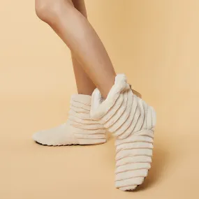Sock Slippers for Women House Shoes With Fur Butterfly