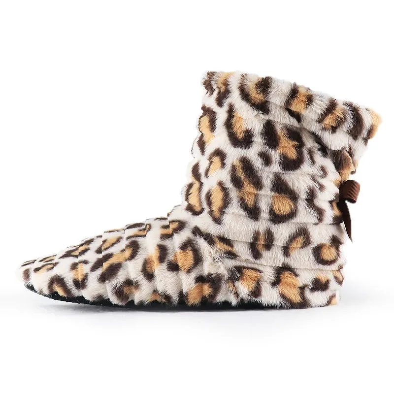 Sock Slippers for Women House Shoes With Fur Butterfly