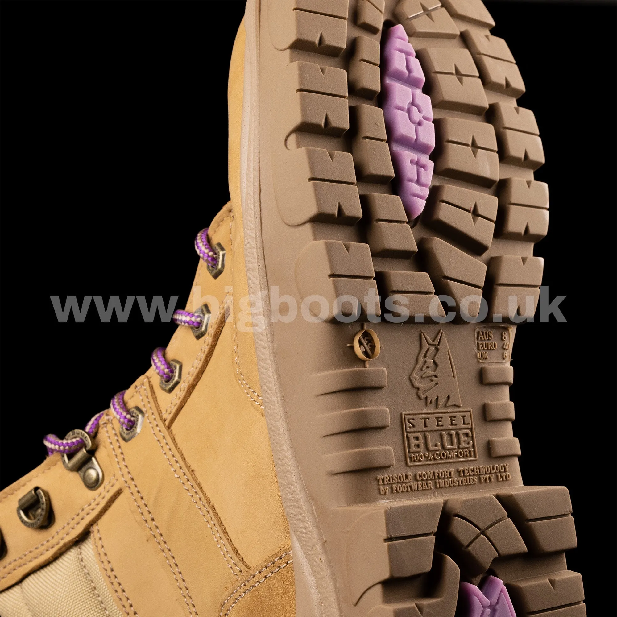Steel Blue Women's Work Boots Southern Cross Zip S3 - SAND