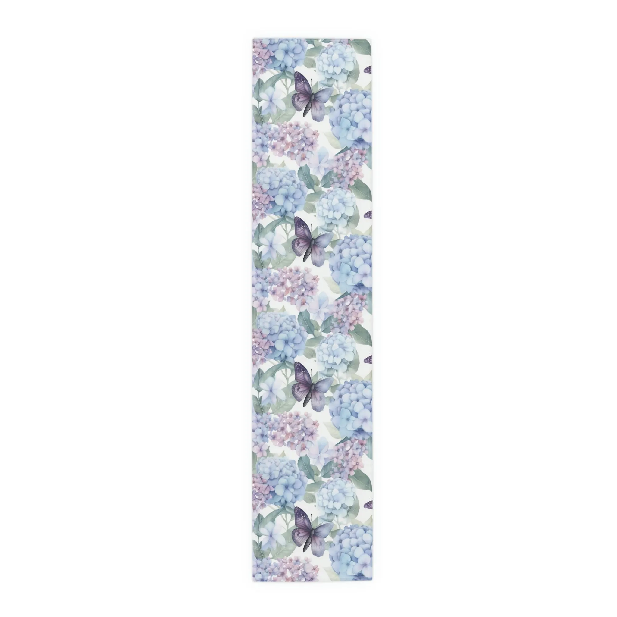 Summer Table Runner / Hydrangea Butterfly Table Runner