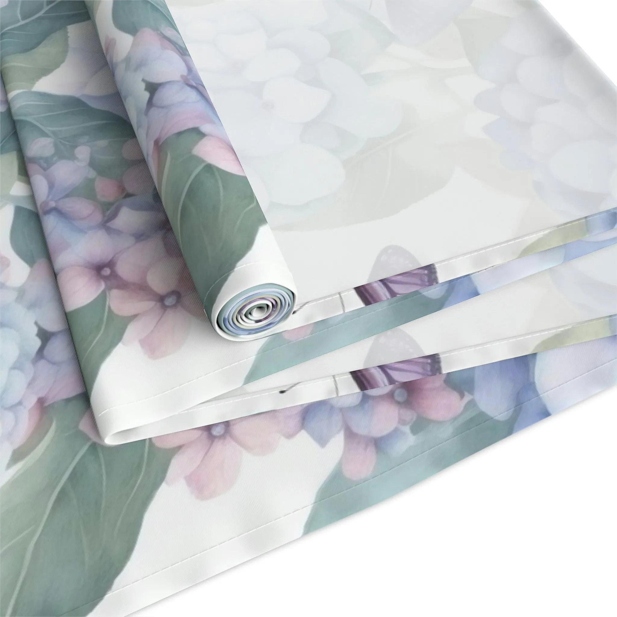 Summer Table Runner / Hydrangea Butterfly Table Runner
