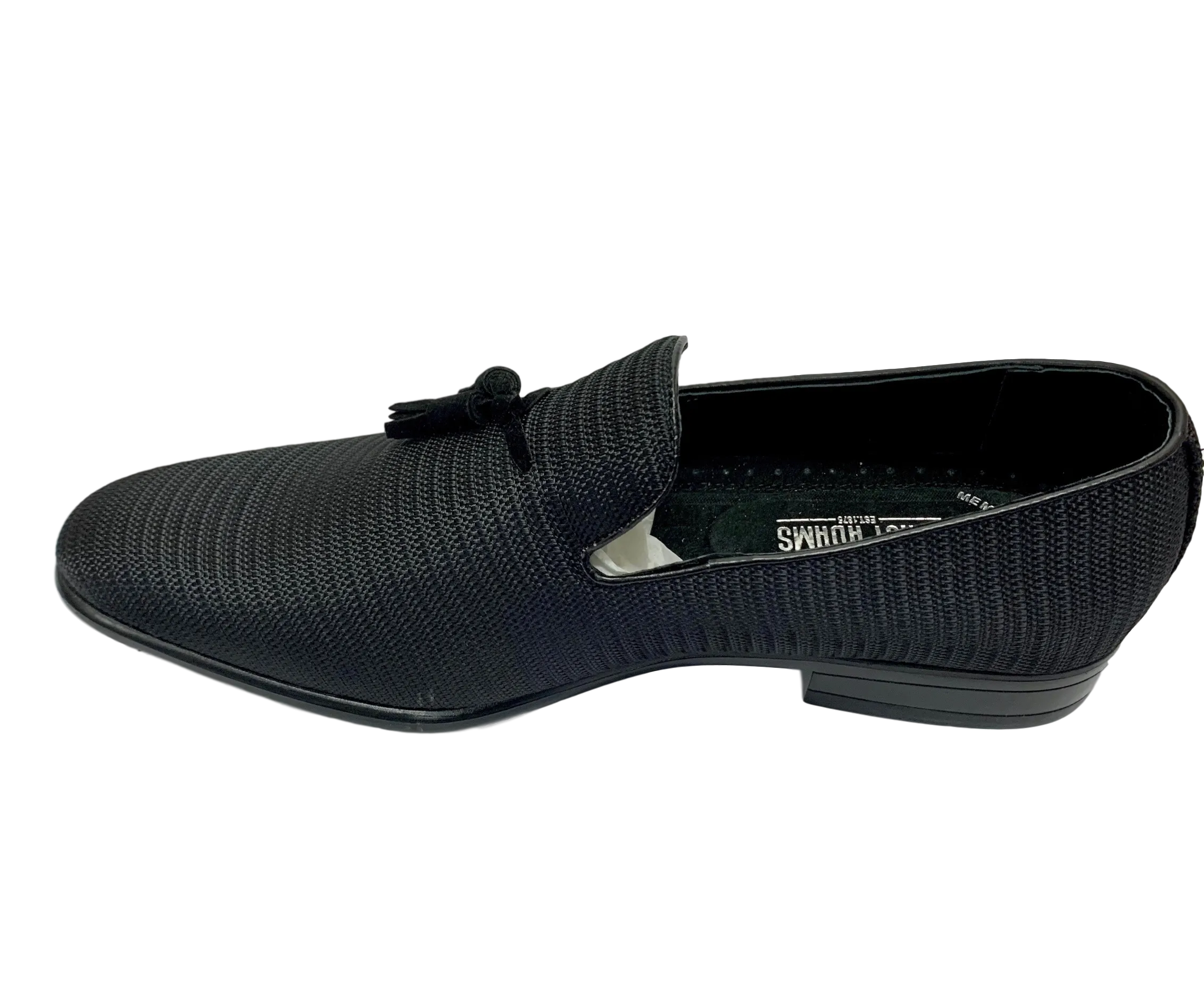 Tazewell Plain Toe Tassel Slip On Black