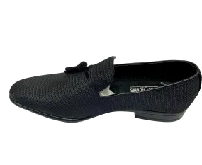 Tazewell Plain Toe Tassel Slip On Black