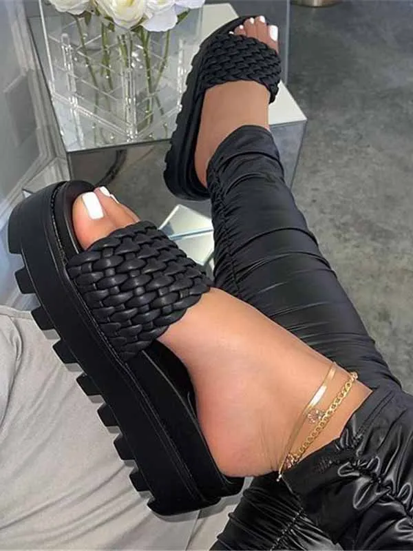 Toleet Braided Platform Sandals