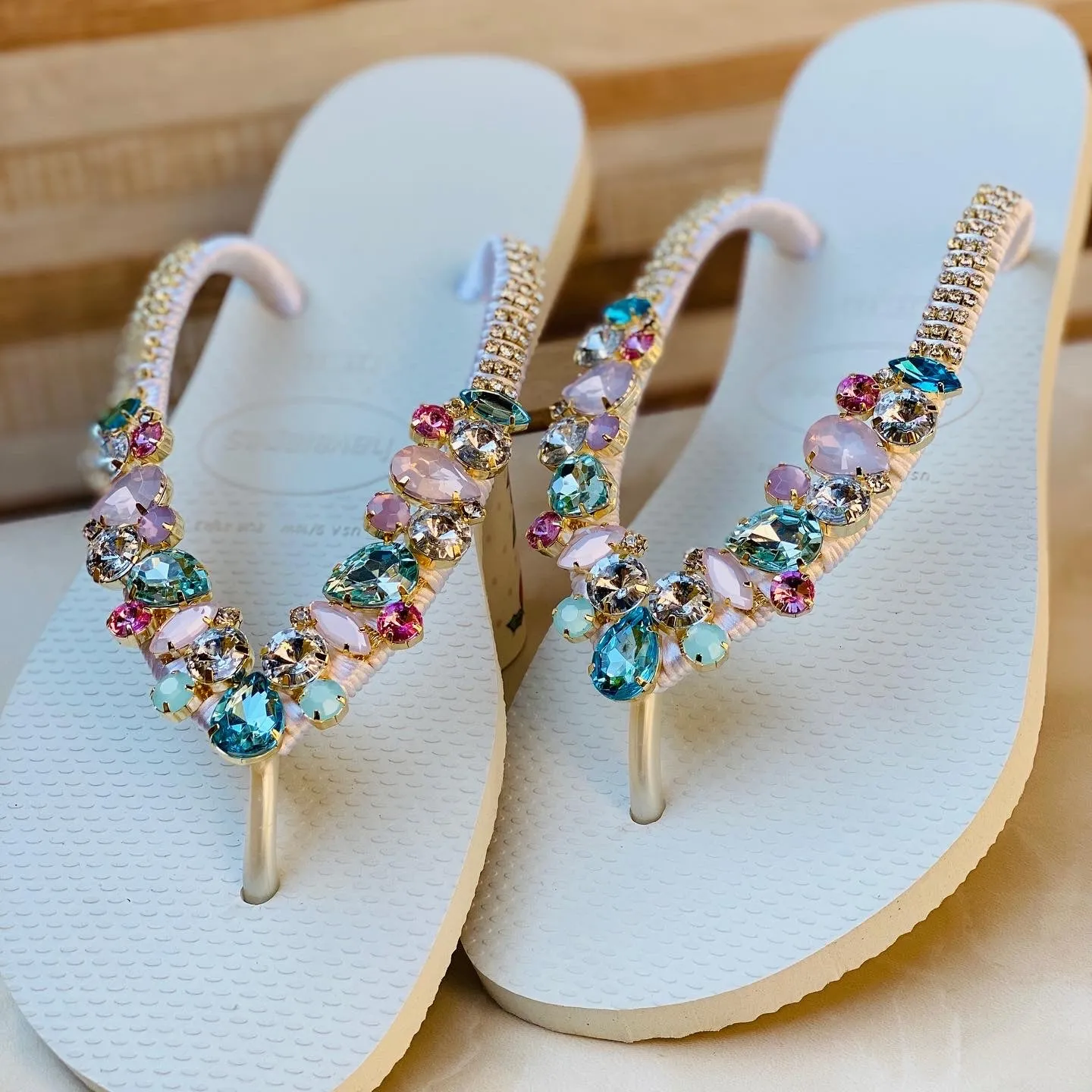 Unique Crystal Embellished Sandals