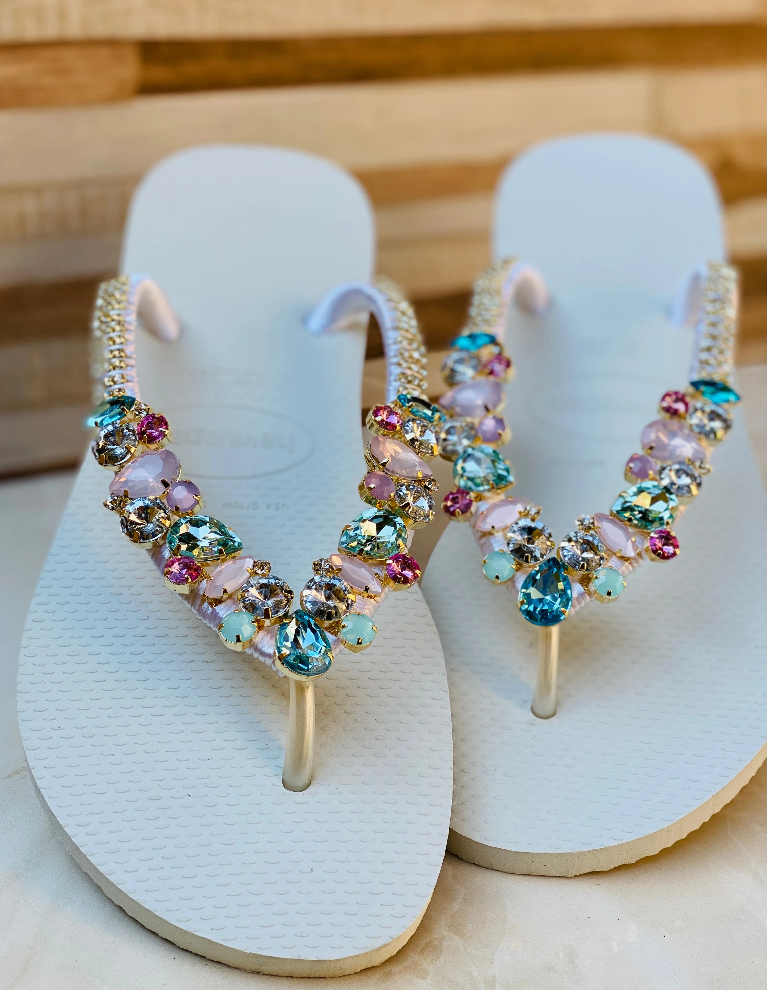 Unique Crystal Embellished Sandals