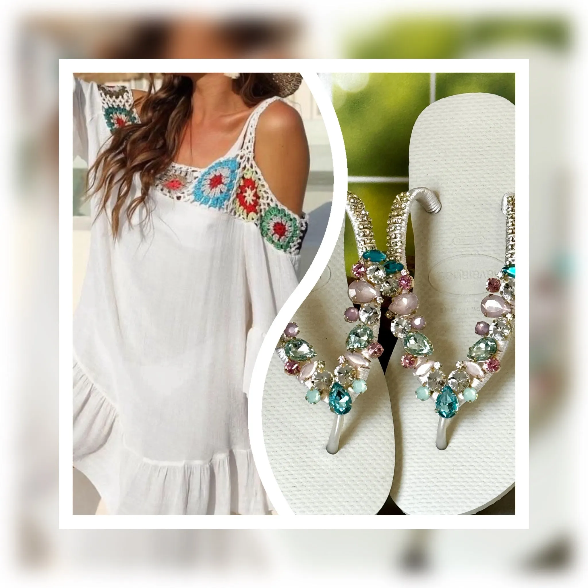 Unique Crystal Embellished Sandals