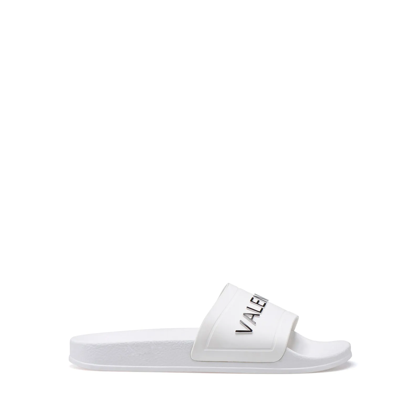 VALENTINO Slider in white PVC