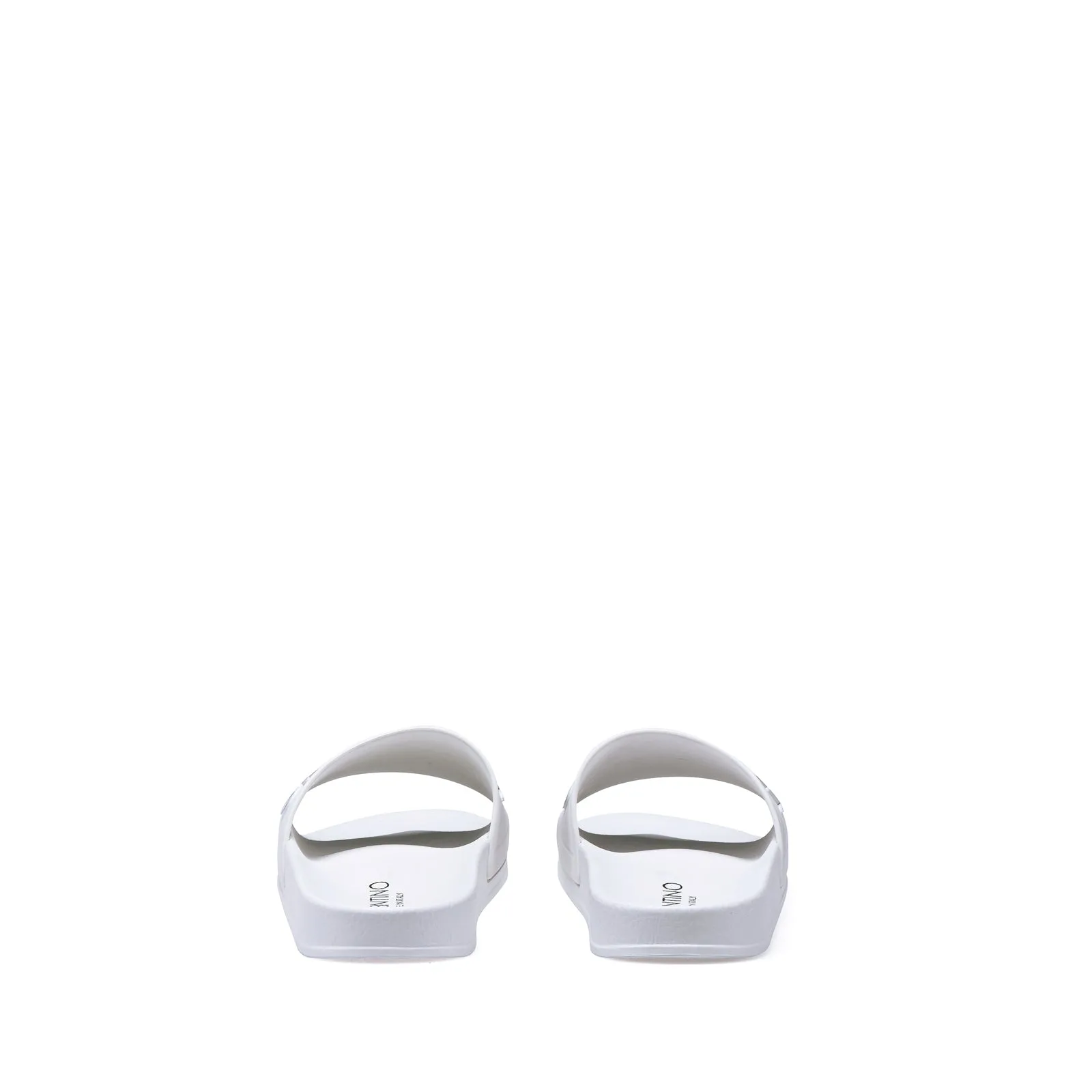 VALENTINO Slider in white PVC