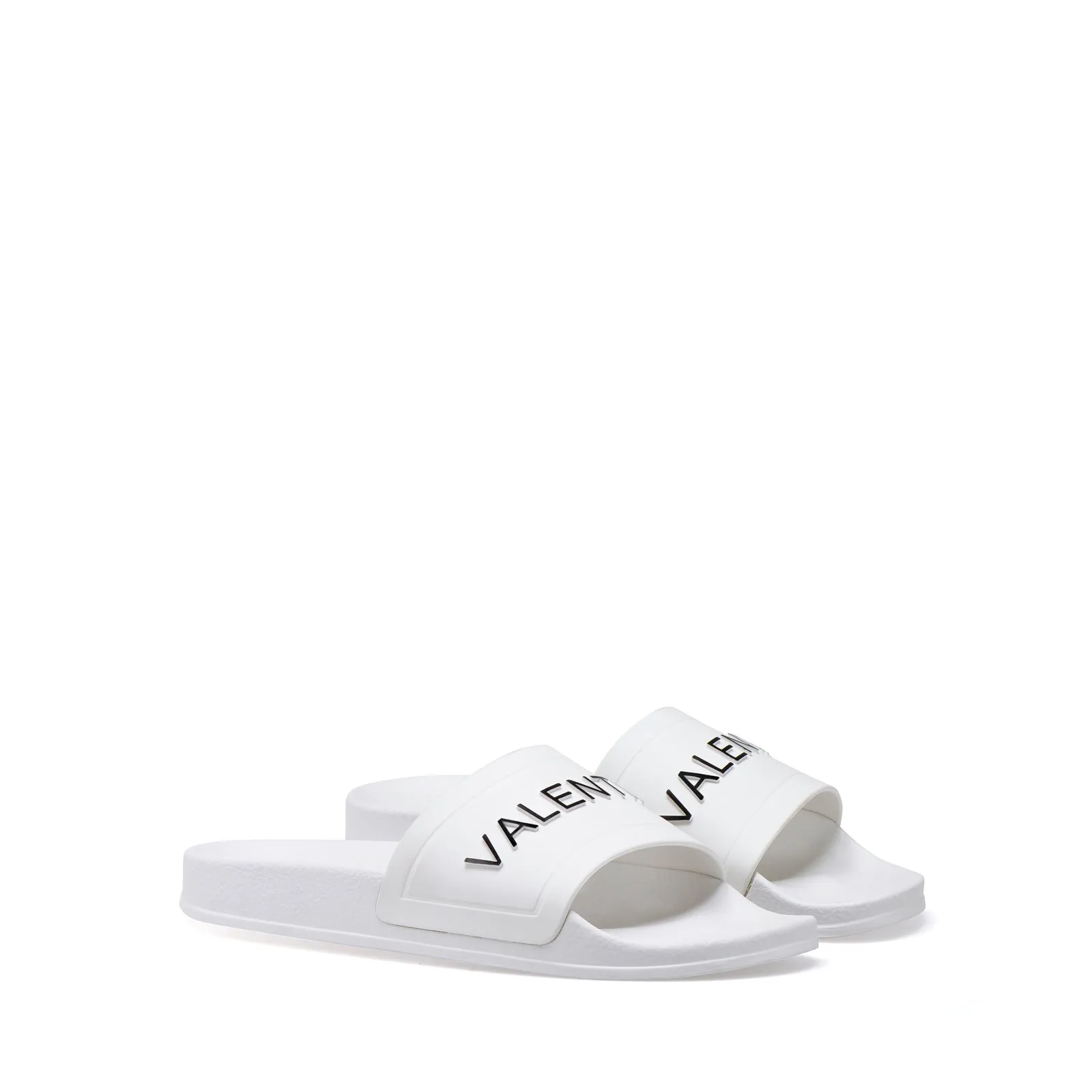 VALENTINO Slider in white PVC