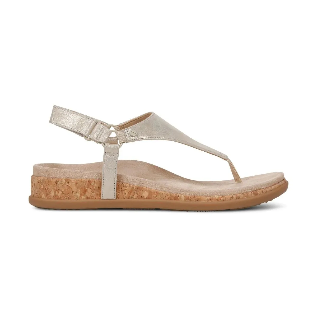 Vionic Kirra II Gold Metallic Leather Women's Sandal