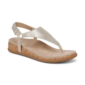 Vionic Kirra II Gold Metallic Leather Women's Sandal
