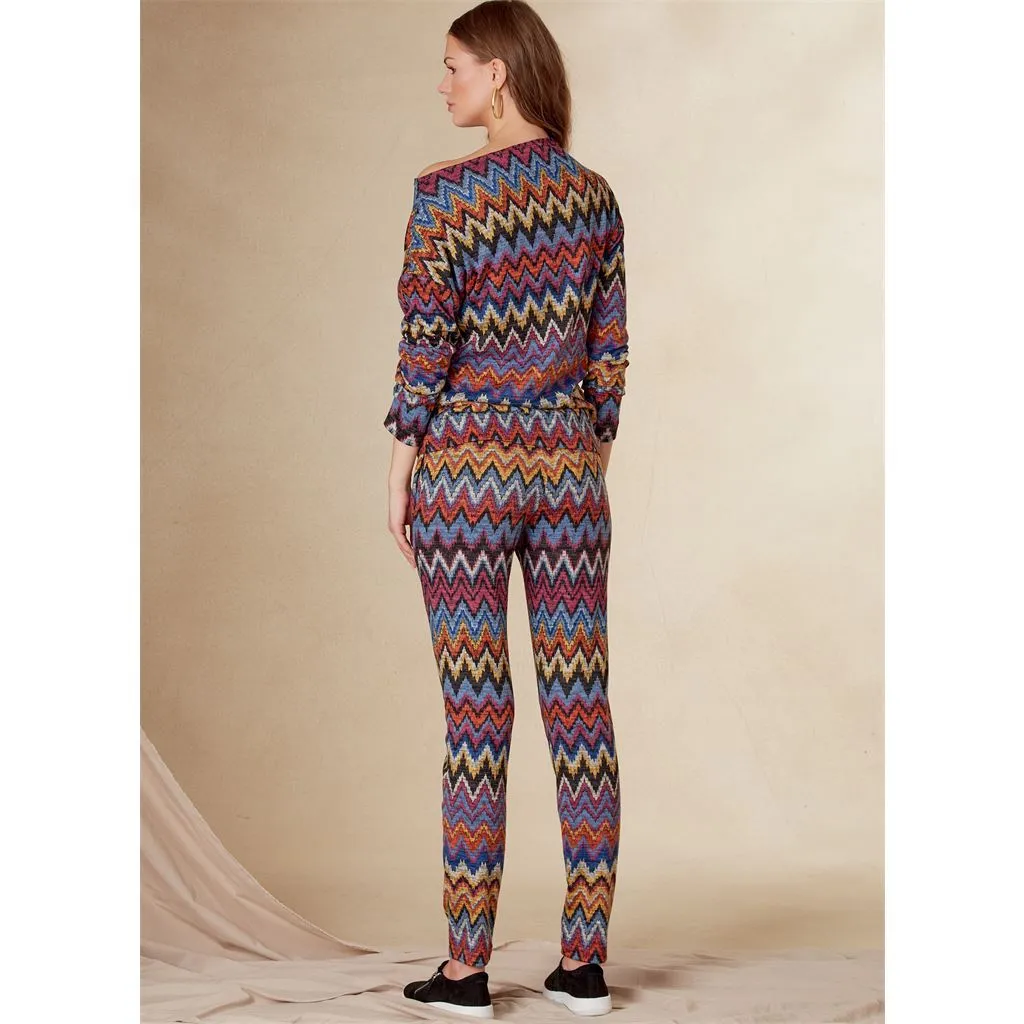 Vogue Pattern V1835 Misses' Tops, Pants and Slippers