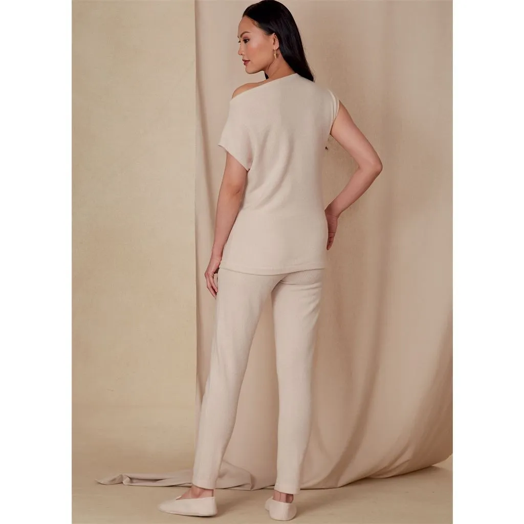 Vogue Pattern V1835 Misses' Tops, Pants and Slippers