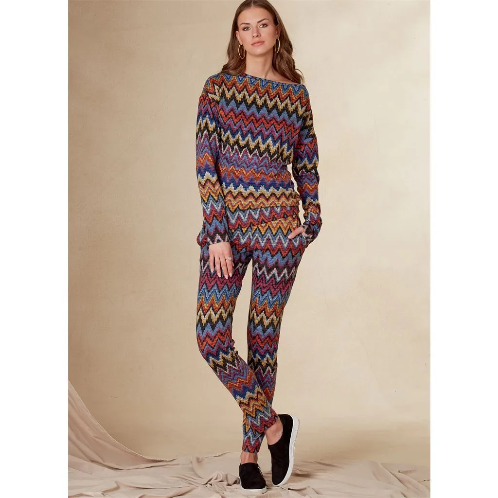 Vogue Pattern V1835 Misses' Tops, Pants and Slippers