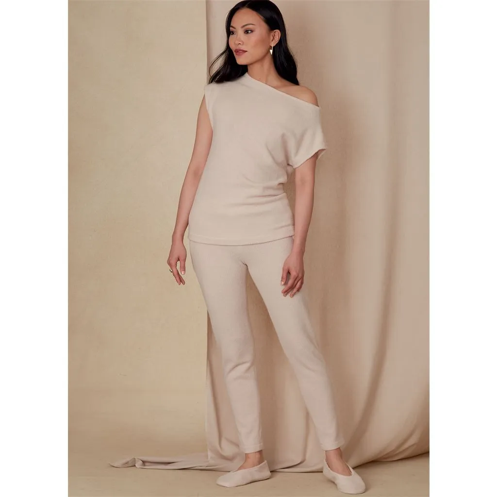 Vogue Pattern V1835 Misses' Tops, Pants and Slippers