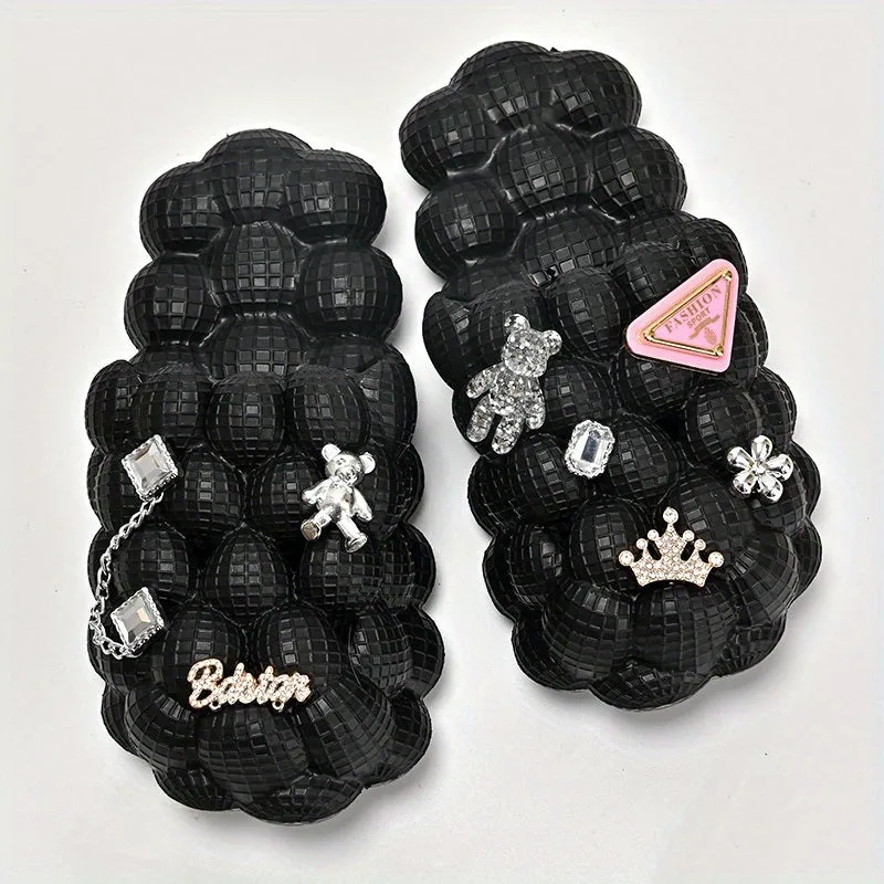 Women's Fashionable Bubble Slippers With Charm
