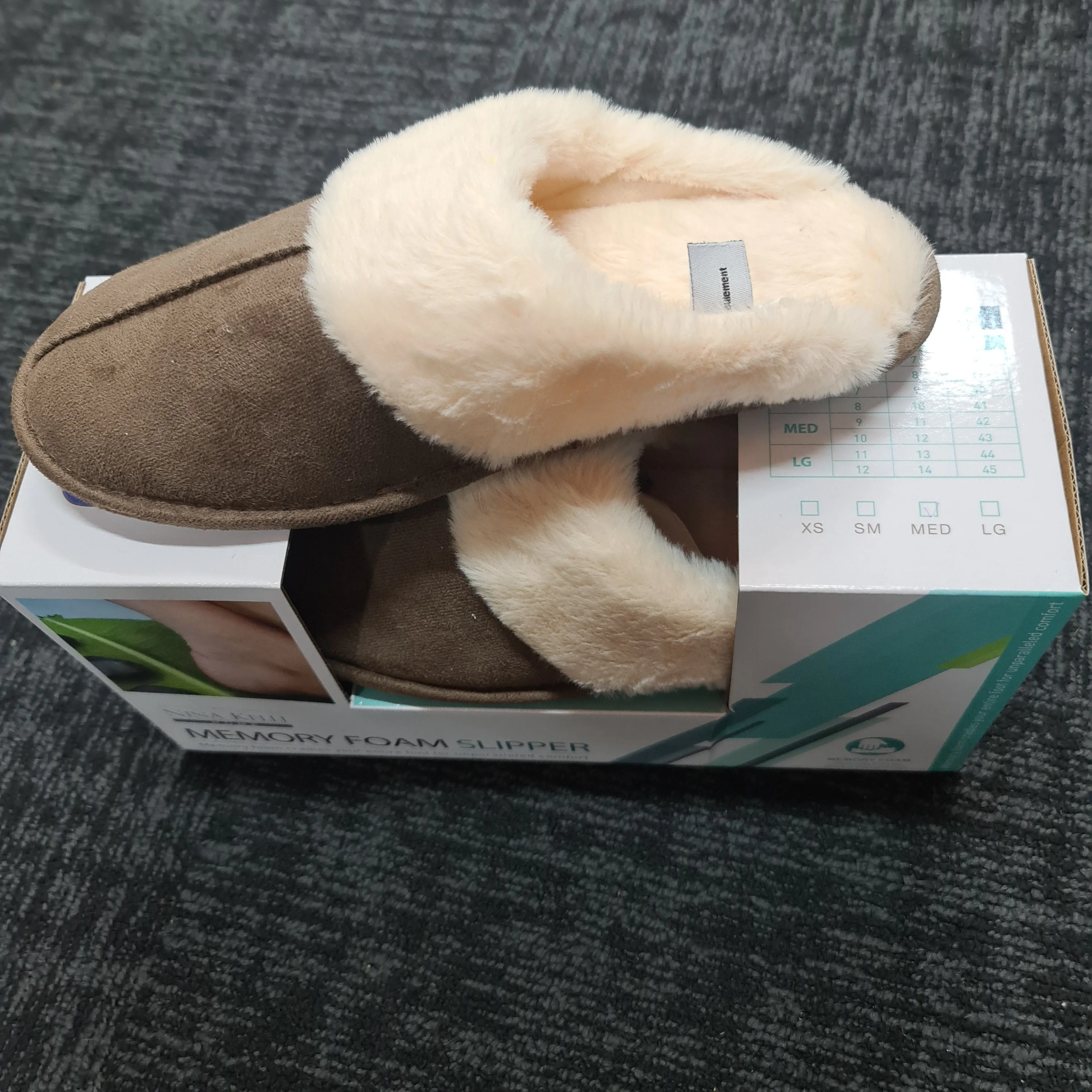 Women's Fur SLIPPERS BROWN