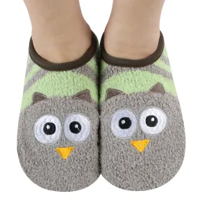 Womens Owl Animal Mary Jane Slippers