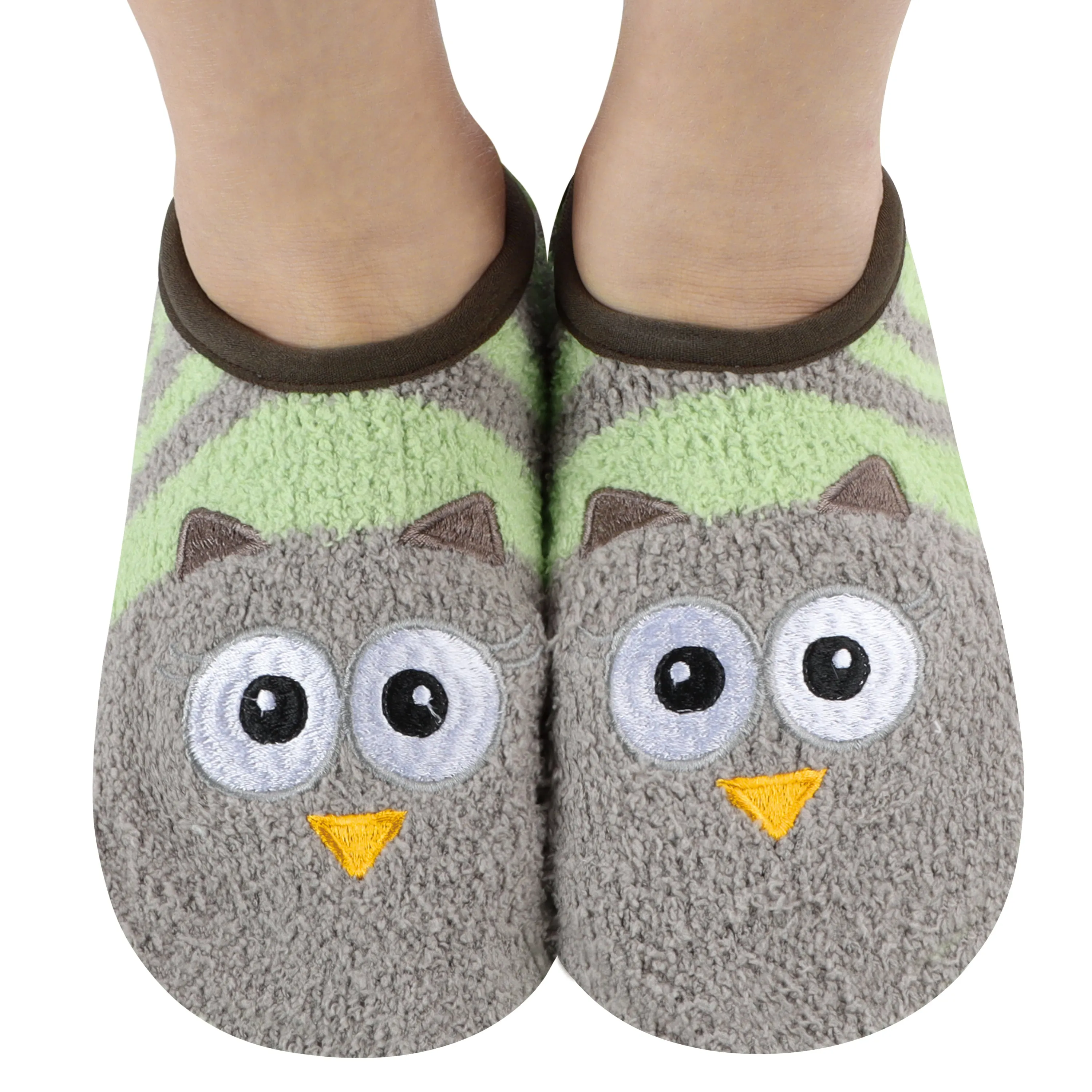 Womens Owl Animal Mary Jane Slippers