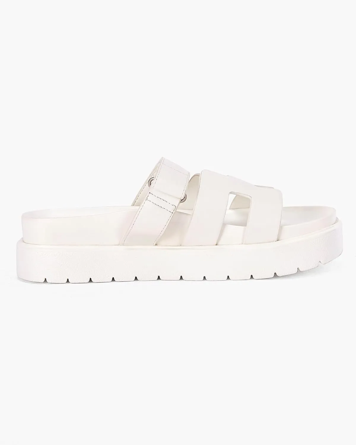 Women's Platform Slide Sandals Slip on Thick Sole Open Toe Non Slip Velcro Summer Flats Shoes