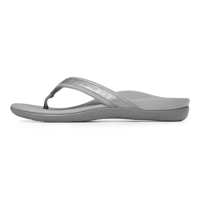 Womens Vionic Tide II Toe Post Sandal Pewter