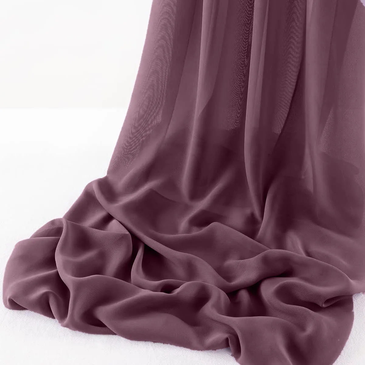 WOOL DOBBY CHIFFON SHEER RUNNER (14" wide x 120" Long)