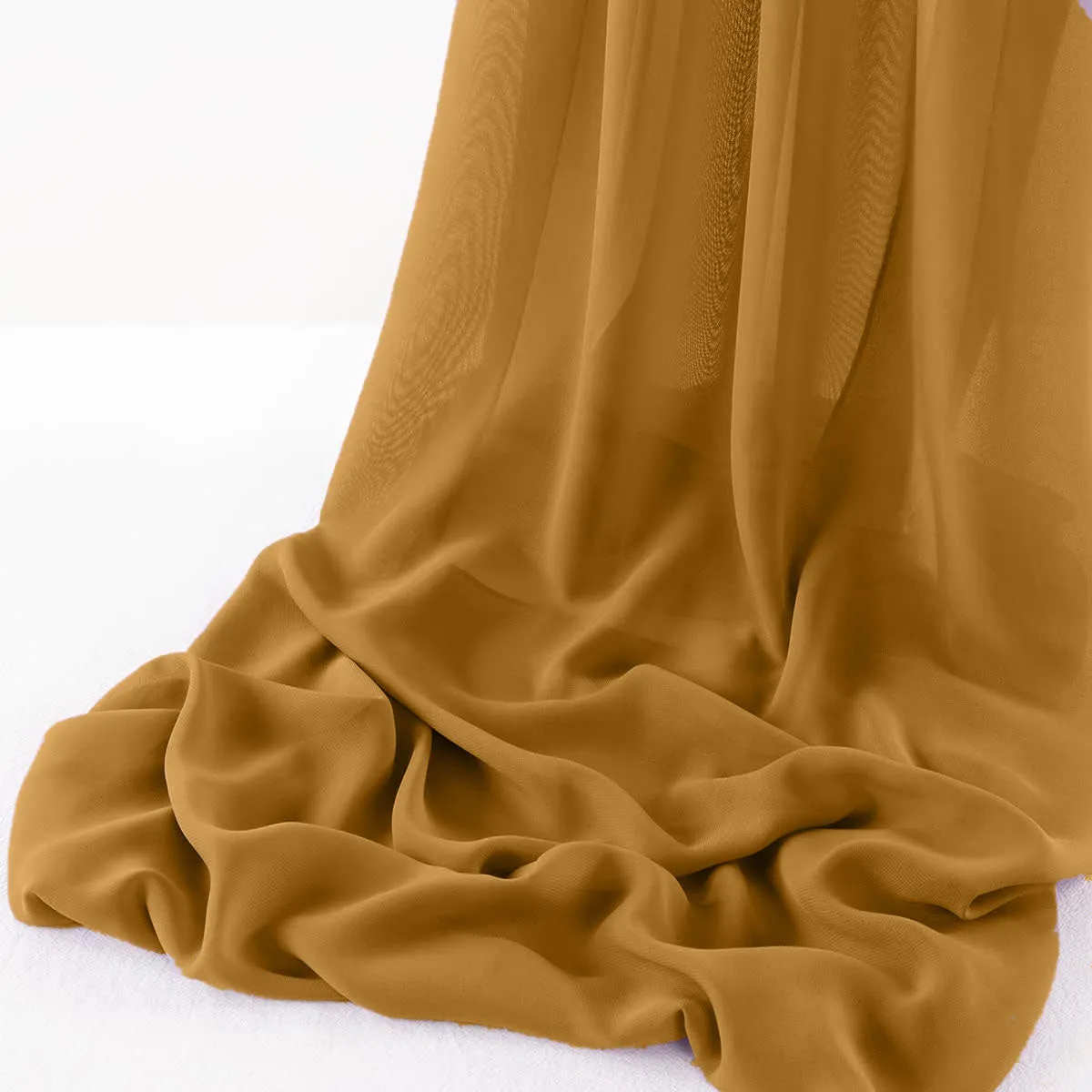 WOOL DOBBY CHIFFON SHEER RUNNER (14" wide x 120" Long)