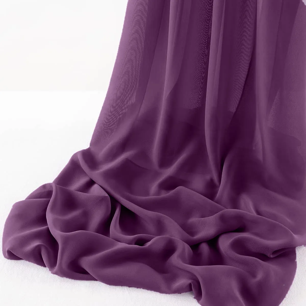 WOOL DOBBY CHIFFON SHEER RUNNER (14" wide x 120" Long)