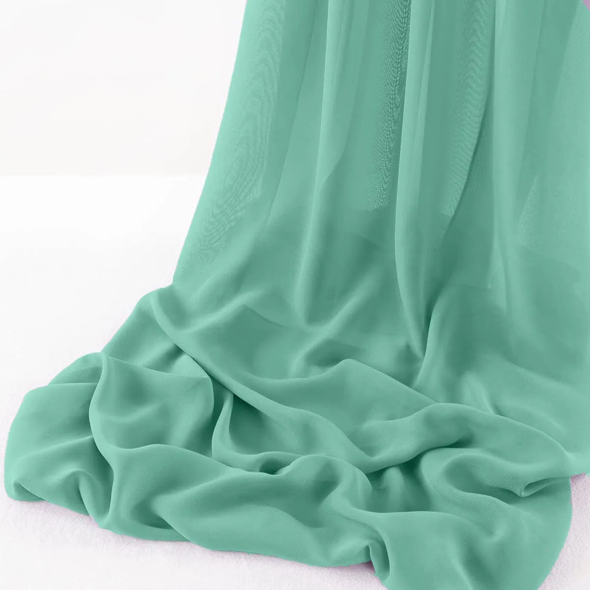 WOOL DOBBY CHIFFON SHEER RUNNER (14" wide x 120" Long)