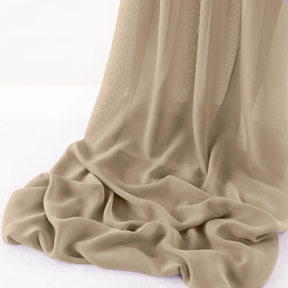 WOOL DOBBY CHIFFON SHEER RUNNER (14" wide x 120" Long)