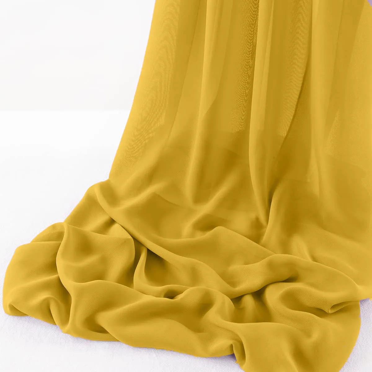WOOL DOBBY CHIFFON SHEER RUNNER (14" wide x 120" Long)