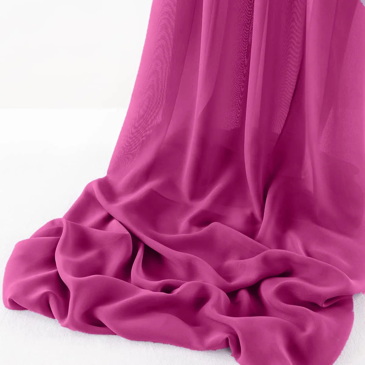 WOOL DOBBY CHIFFON SHEER RUNNER (14" wide x 120" Long)