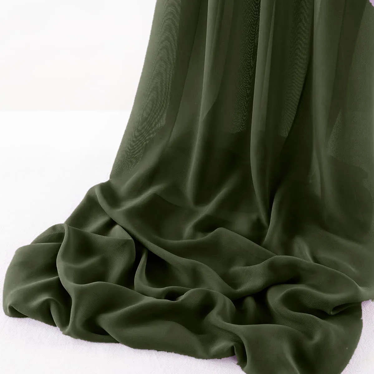 WOOL DOBBY CHIFFON SHEER RUNNER (14" wide x 120" Long)
