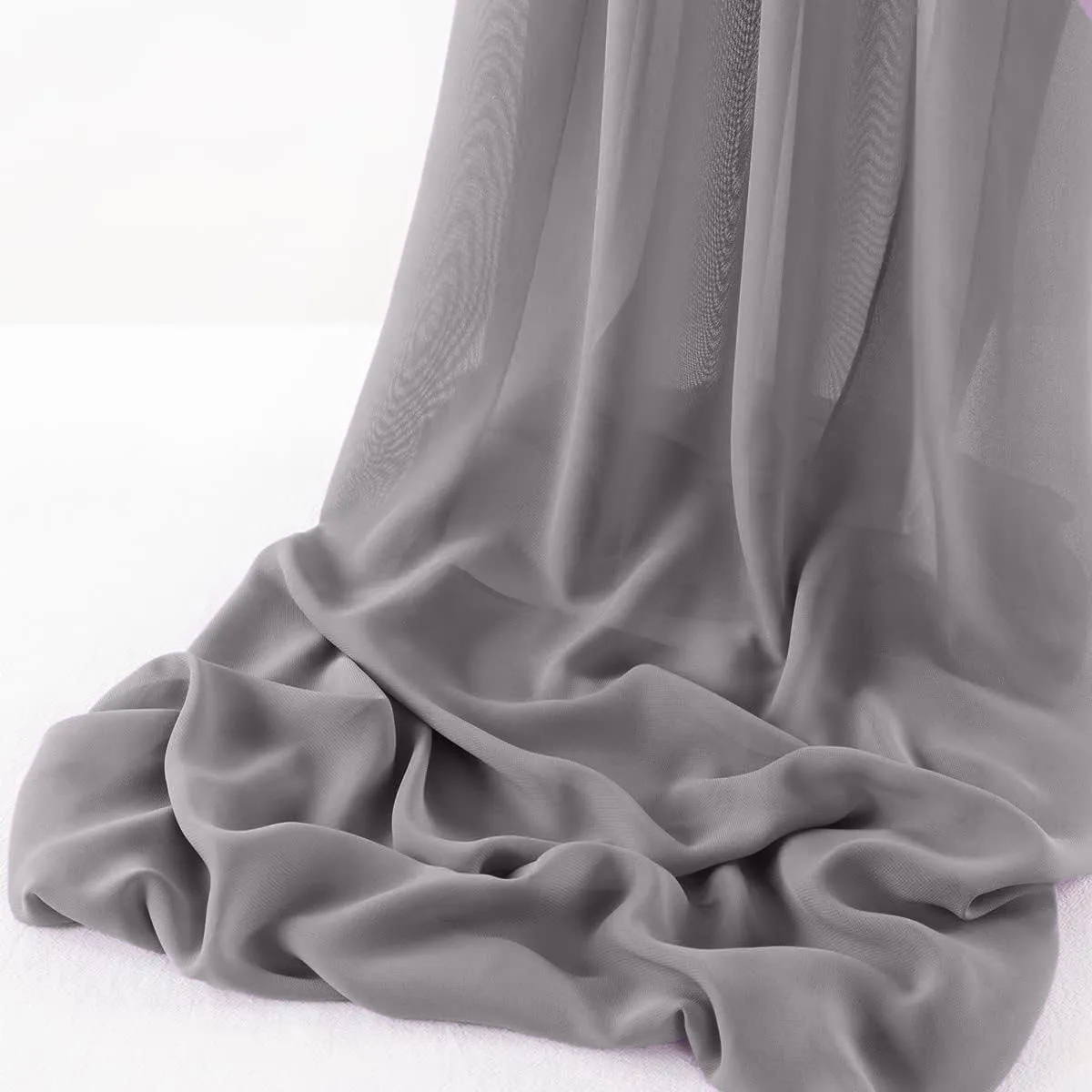 WOOL DOBBY CHIFFON SHEER RUNNER (14" wide x 120" Long)