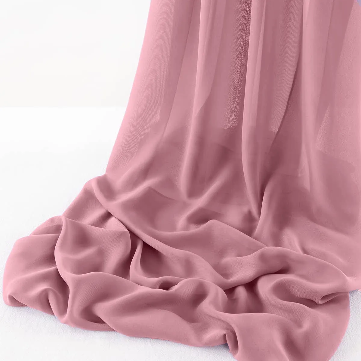 WOOL DOBBY CHIFFON SHEER RUNNER (14" wide x 120" Long)