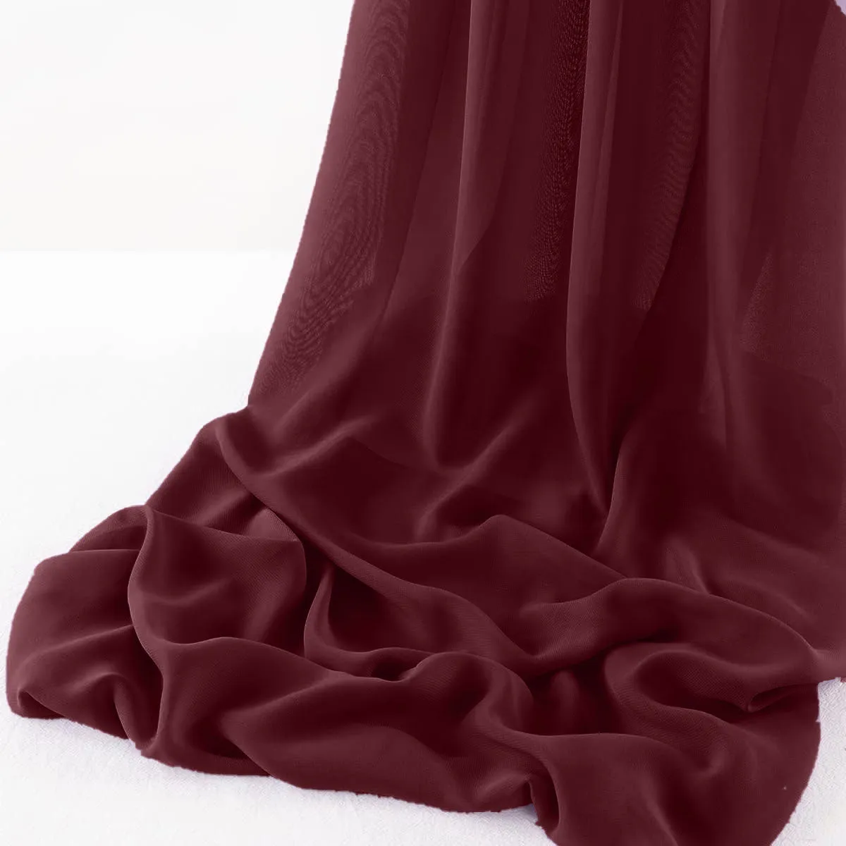 WOOL DOBBY CHIFFON SHEER RUNNER (14" wide x 120" Long)